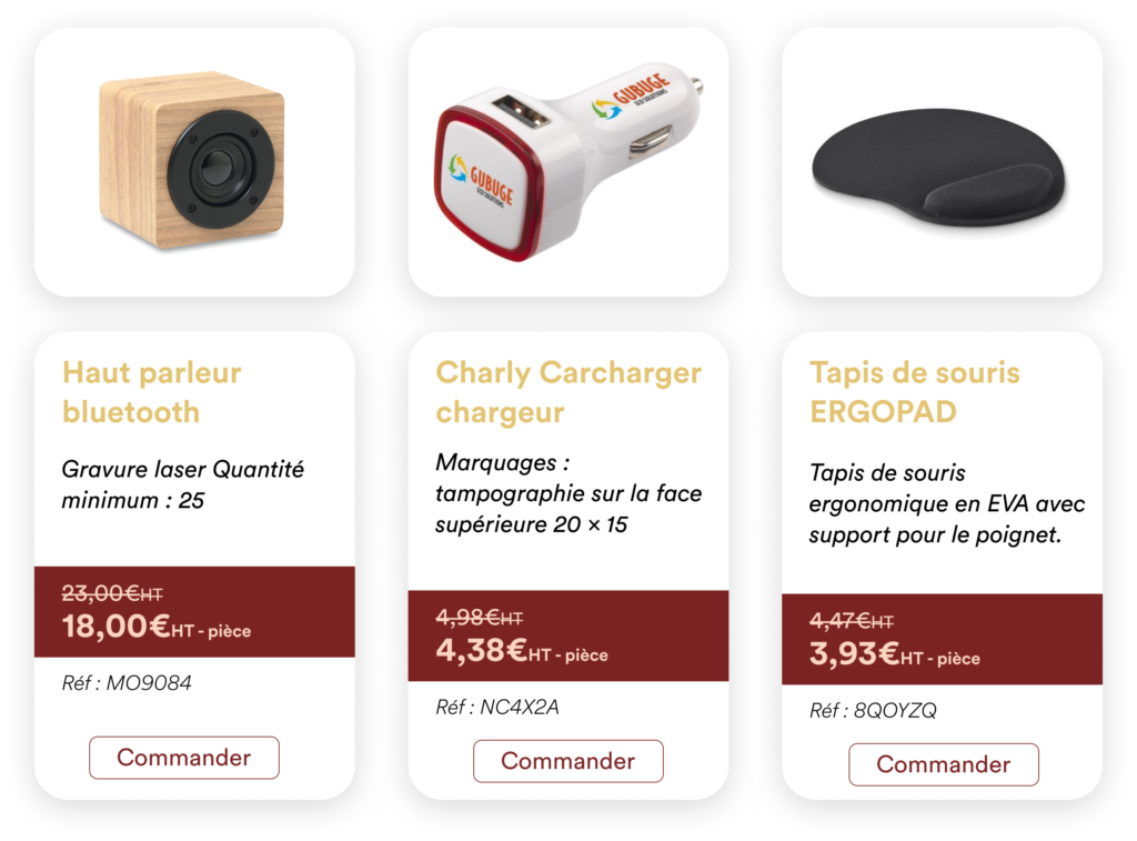 Cadeaux d'affaires goodies