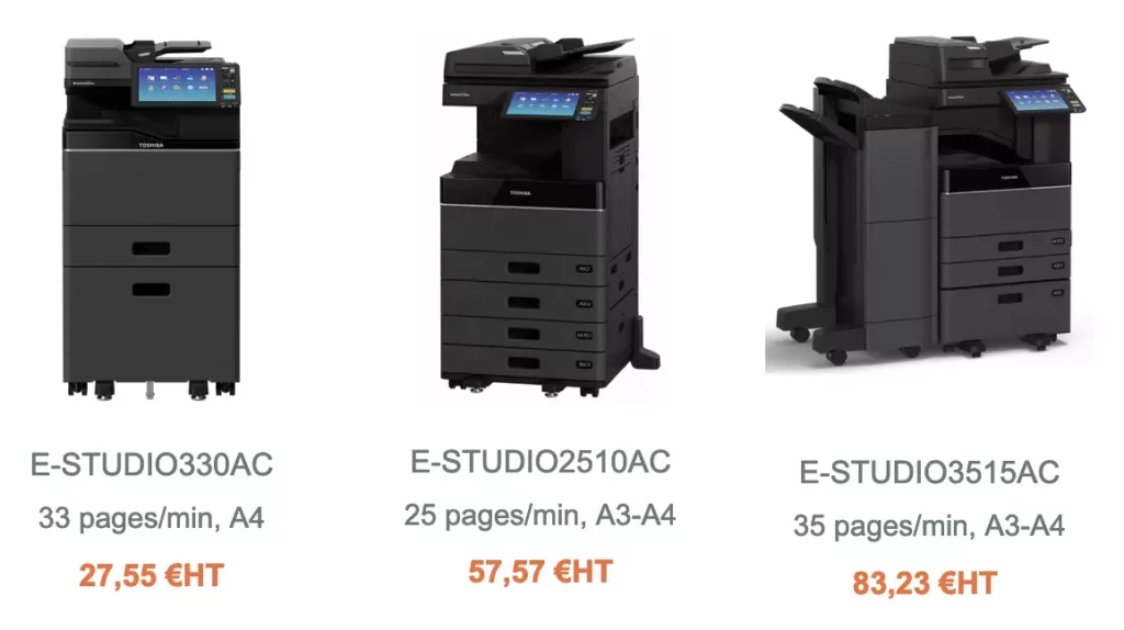 Photocopieurs Toshiba pas cher avec Achat Centrale