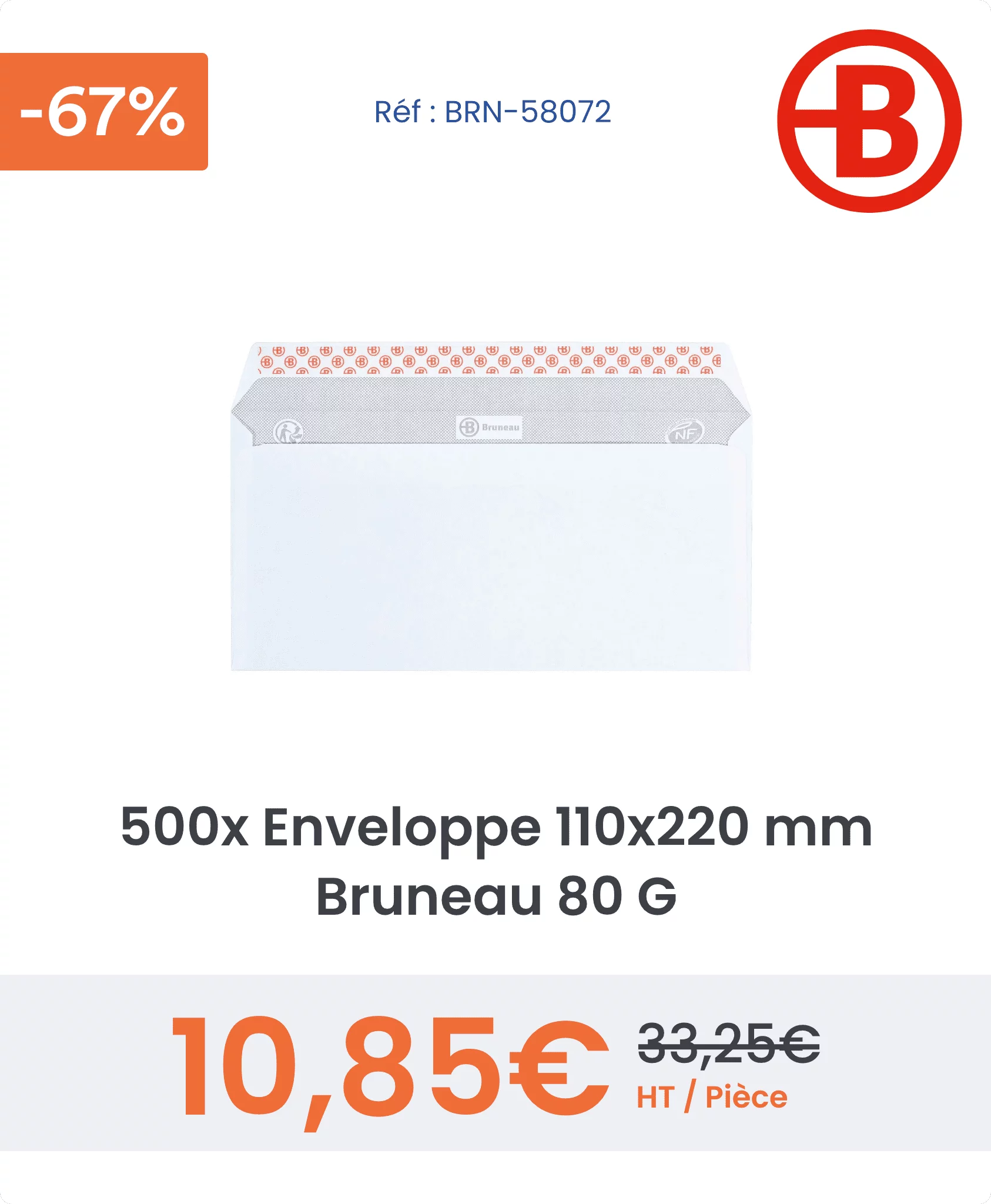 Offre négociée bruneau enveloppe