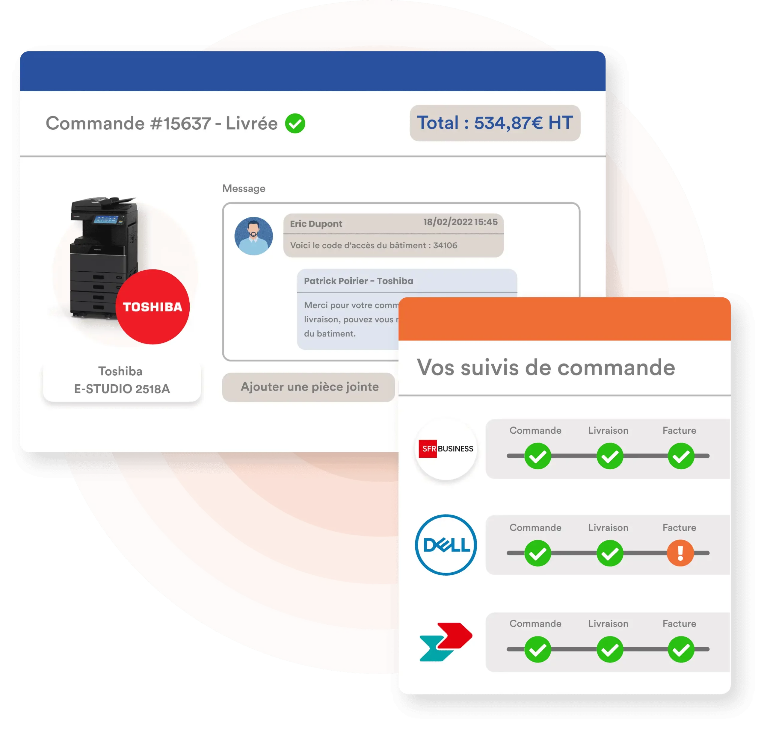 Suivi de commande chez Achat Centrale